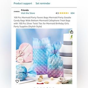 Mermaid Goodie Bags (80 count)